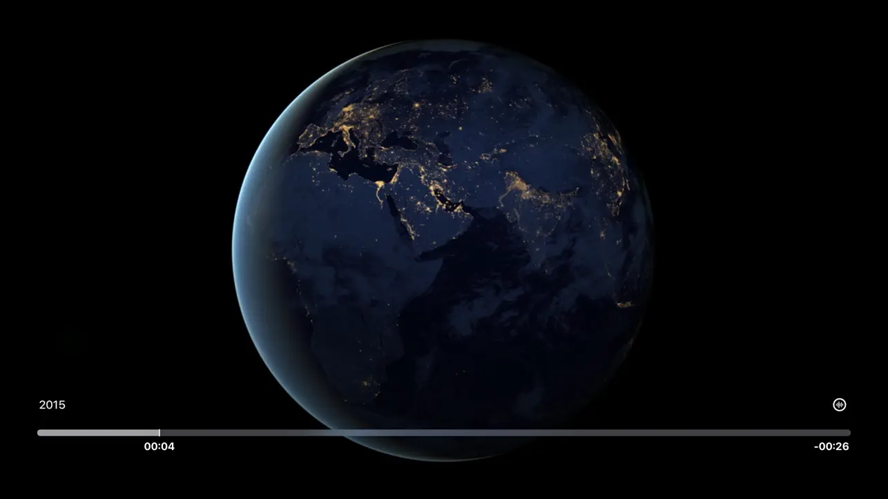 S3 Explorer Apple TV video player interface