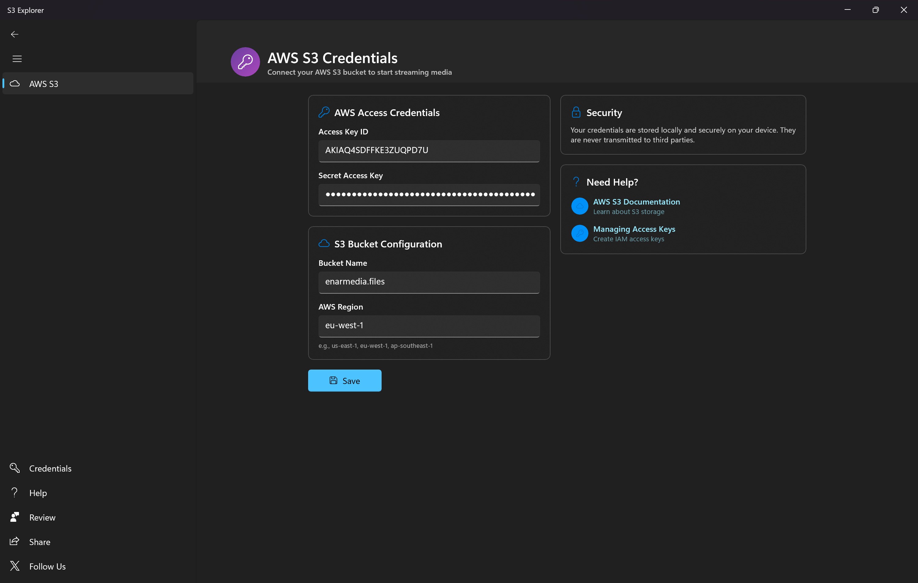 Secure S3 Key Authentication - Windows / Xbox