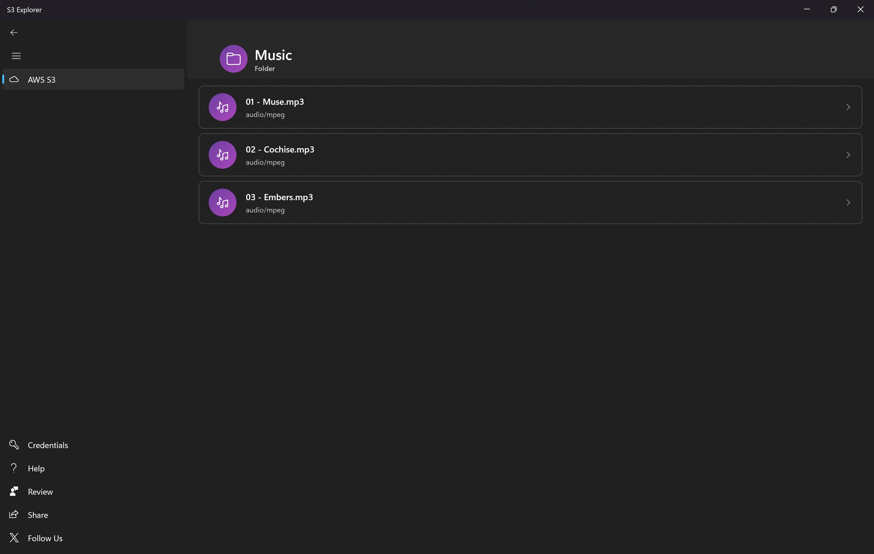 Music Catalog Browser - Windows / Xbox
